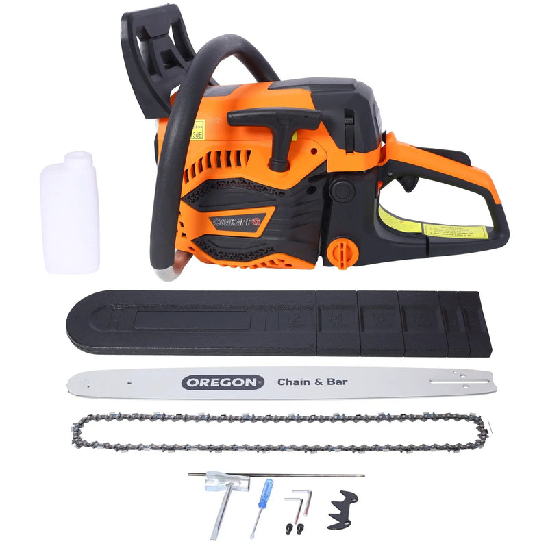 62Cc Gas Powered Chainsaw with 20" Oregon Chain & Bar by HouseOfZazla
