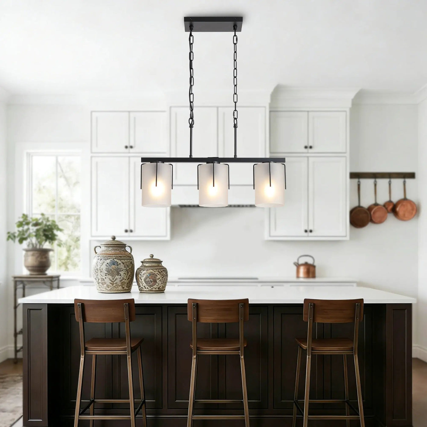 Adjustable Cylindrical Pendant Light by Unique Piece Furniture
