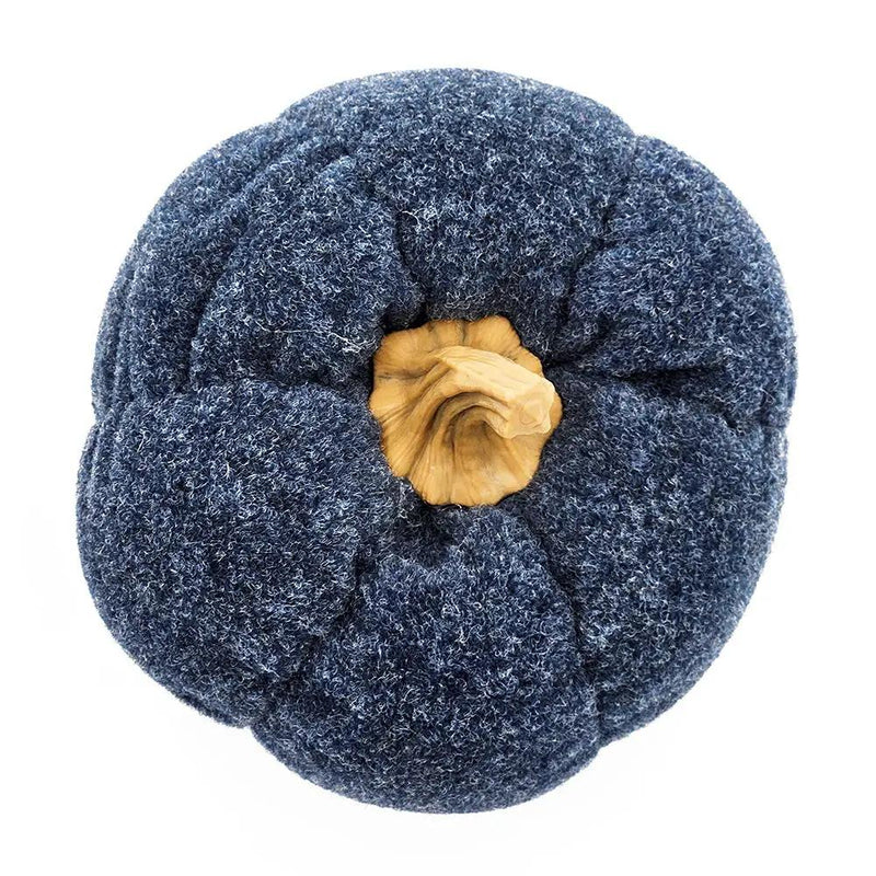 Pumpkin Ornament Decor For Holiday Harvest Festival Fall Festival & Thanksgiving (Set of 3) - Blue by HouseOfZazla