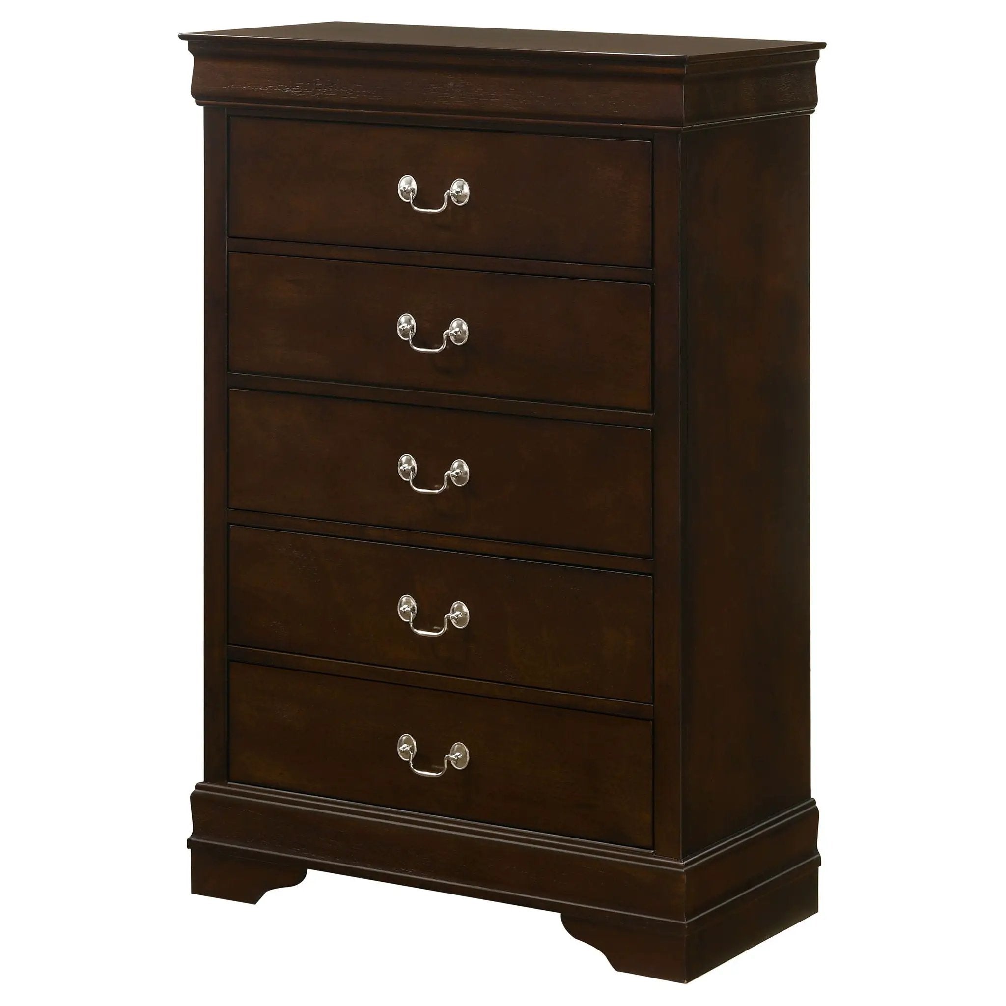 Janson - 5 Drawer Bedroom Chest - Cappuccino by HouseOfZazla
