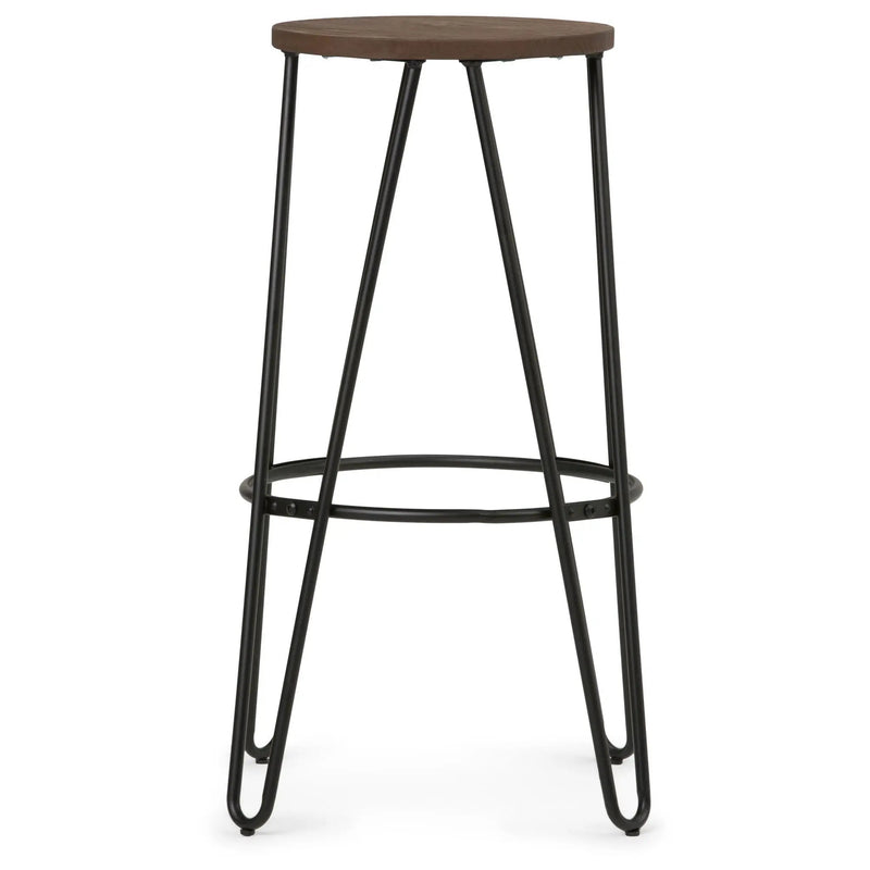Simeon - Multifunctional Metal Stool With Wood Seat by Unique Piece Furniture