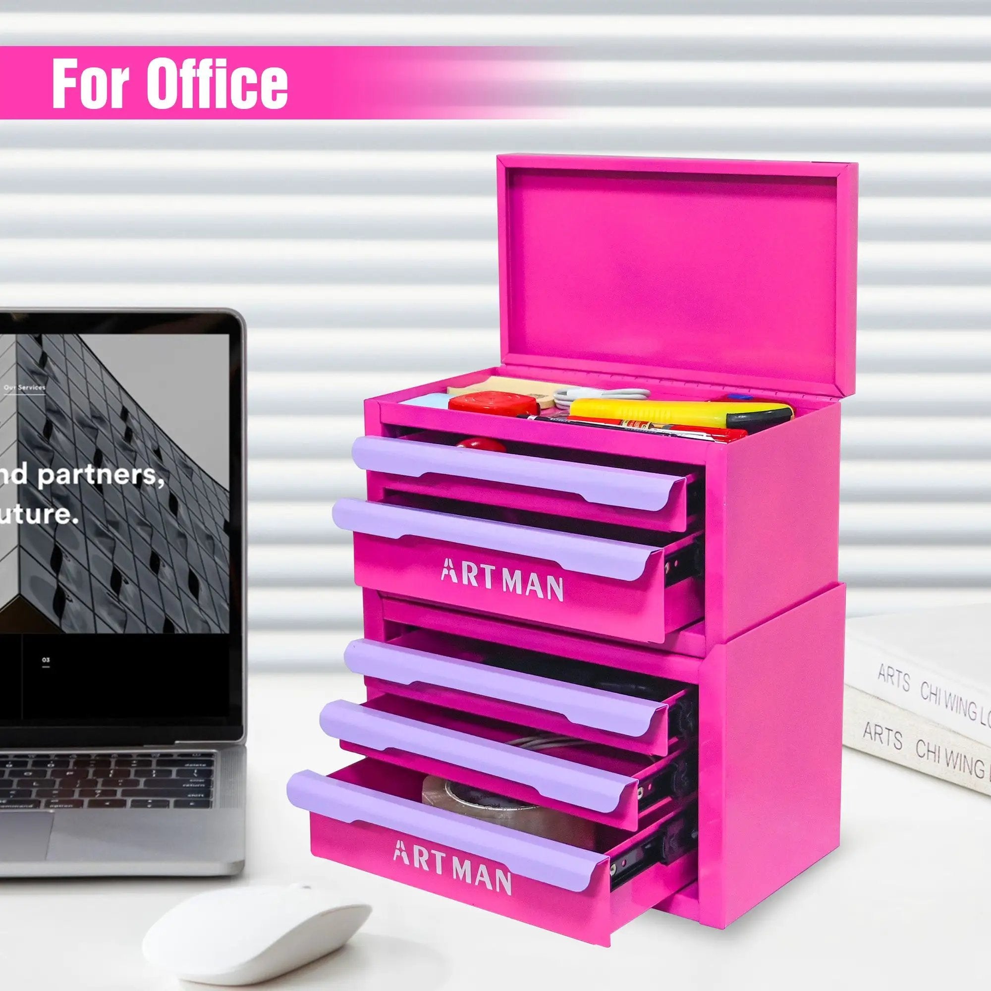 Drawer-Style Desktop Storage Box by HouseOfZazla