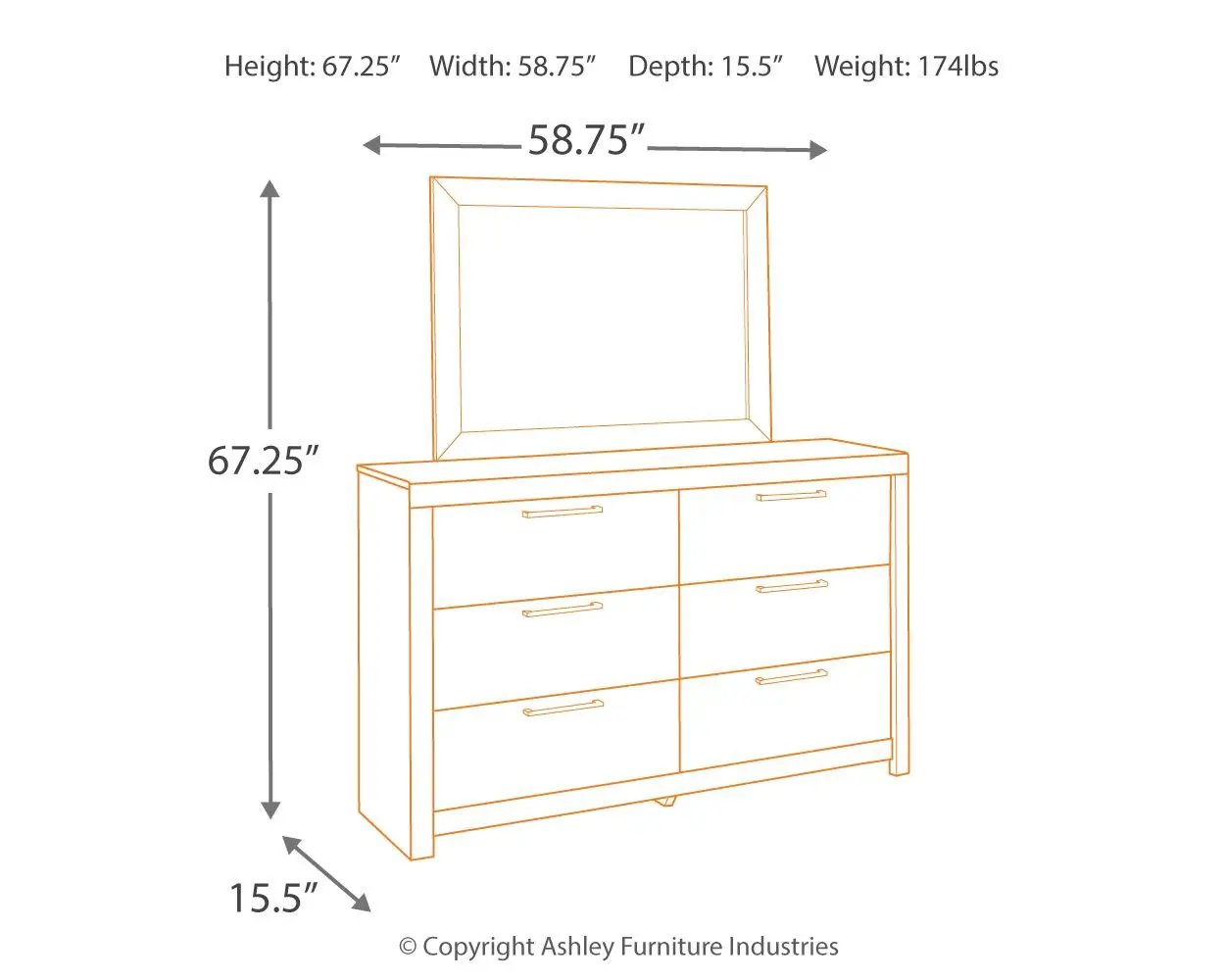 Derekson - Dresser by Unique Piece Furniture