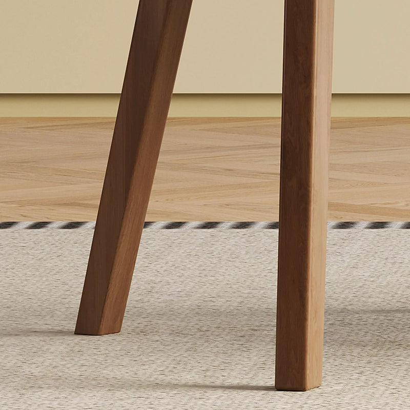 Dining Chair (Set of 2) - White / Deep Walnut by HouseOfZazla