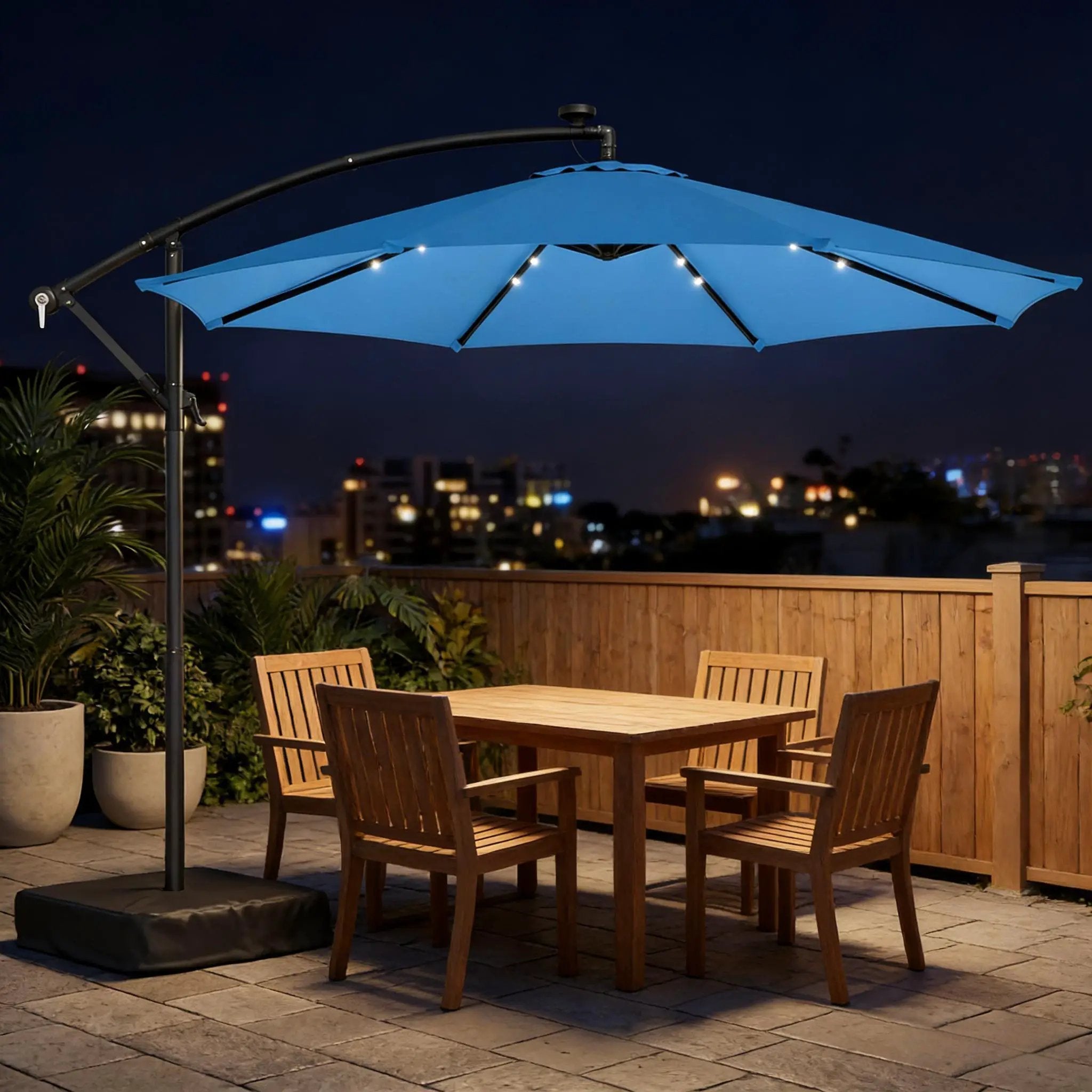 Stylish Pool Umbrella, Outdoor Cantilever Patio Umbrella by HouseOfZazla