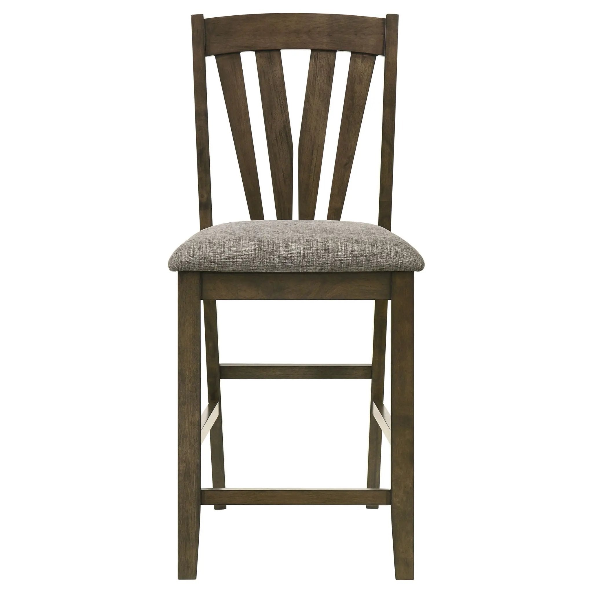 Canfield Counter Height Dining Side Chair Brown (Set of 2) by Unique Piece Furniture