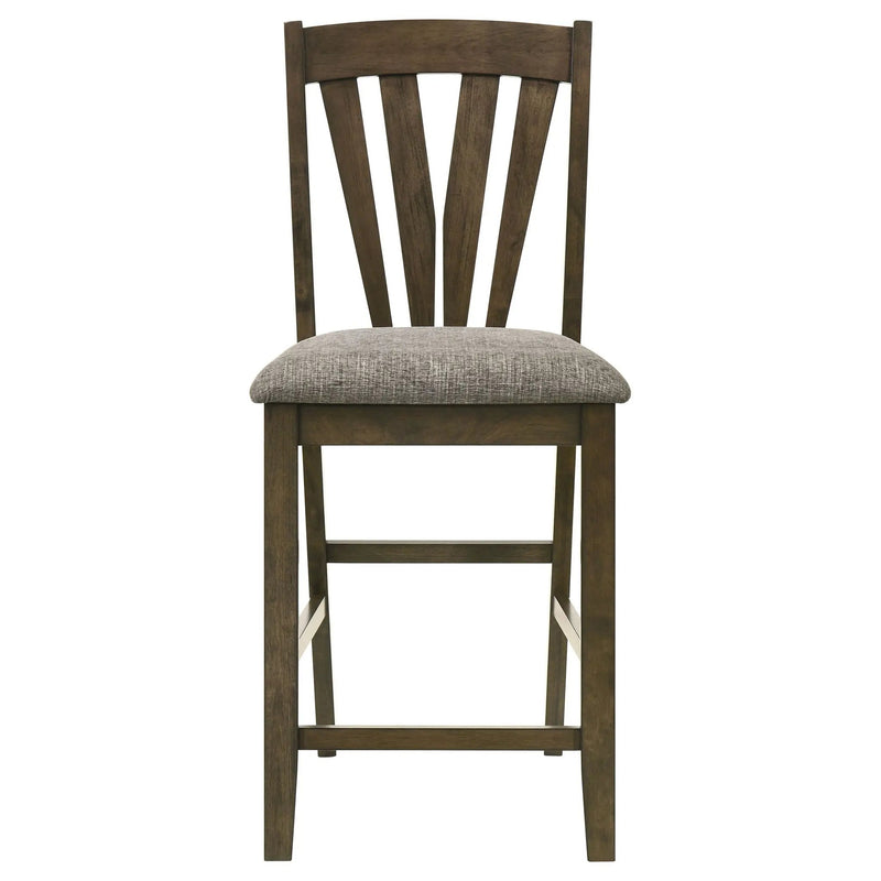 Canfield Counter Height Dining Side Chair Brown (Set of 2) by Unique Piece Furniture