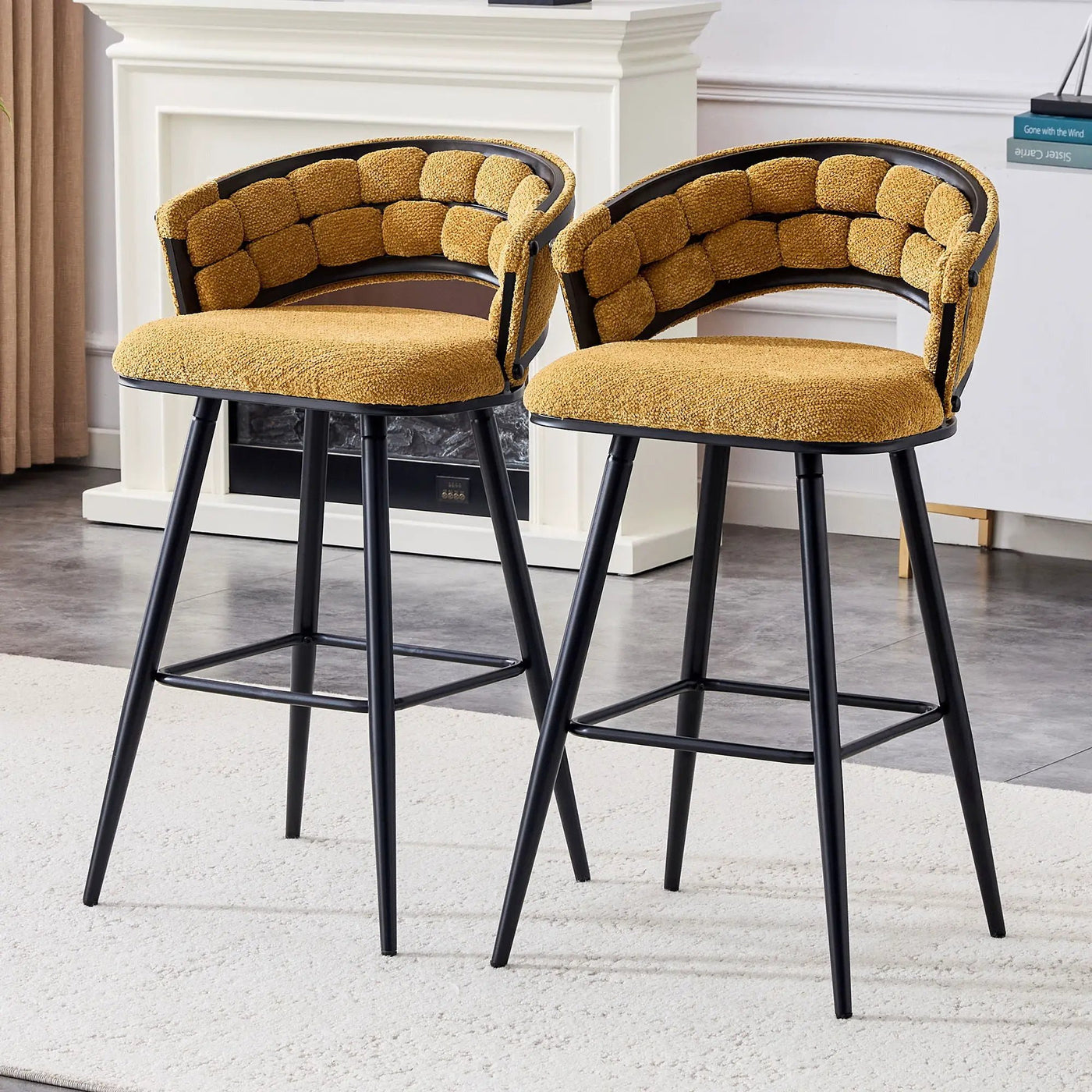 Bar Stools, Kitchen Island Counter Height Stools (Set of 2) by HouseOfZazla