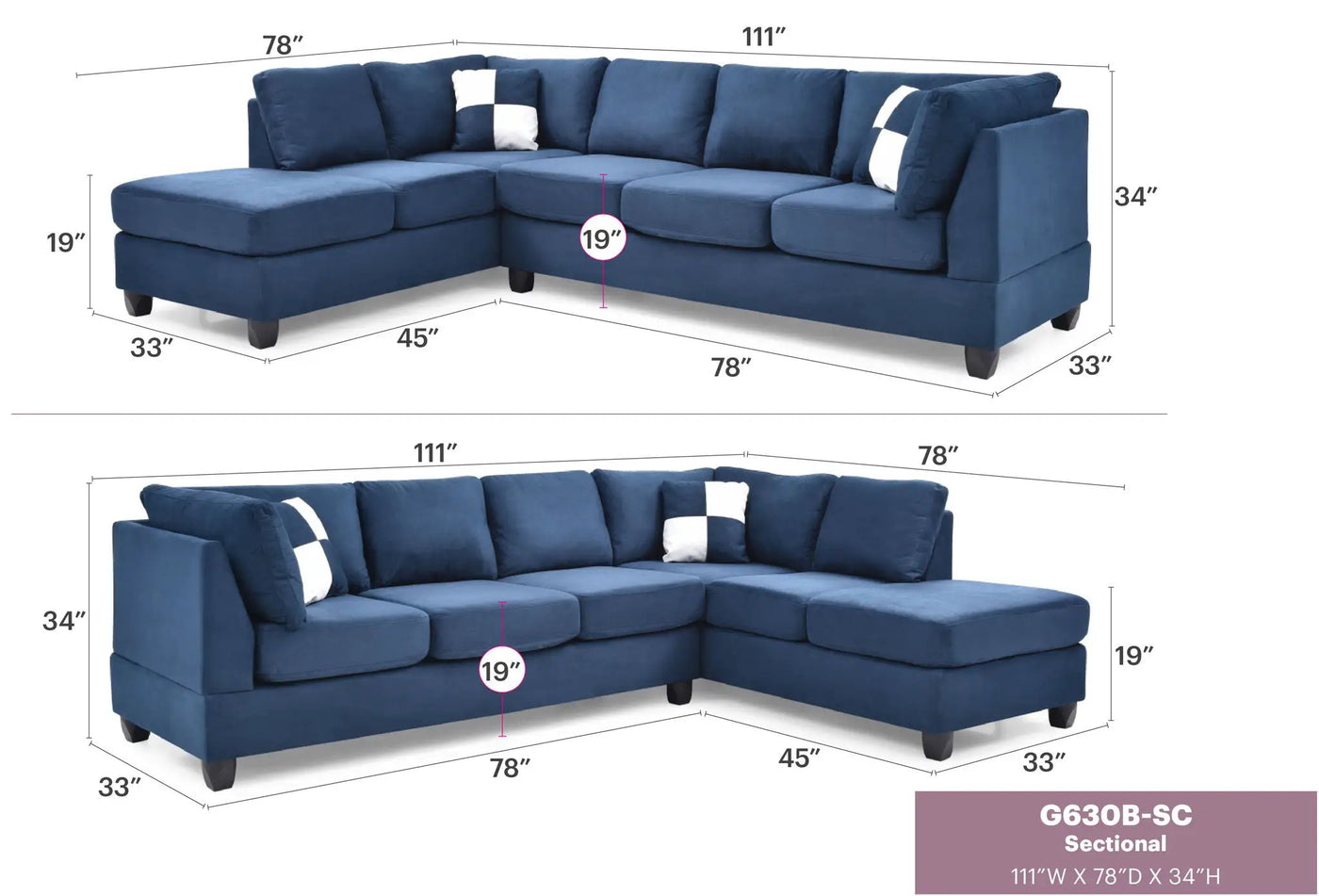 Malone - Comfort Sectional by HouseOfZazla