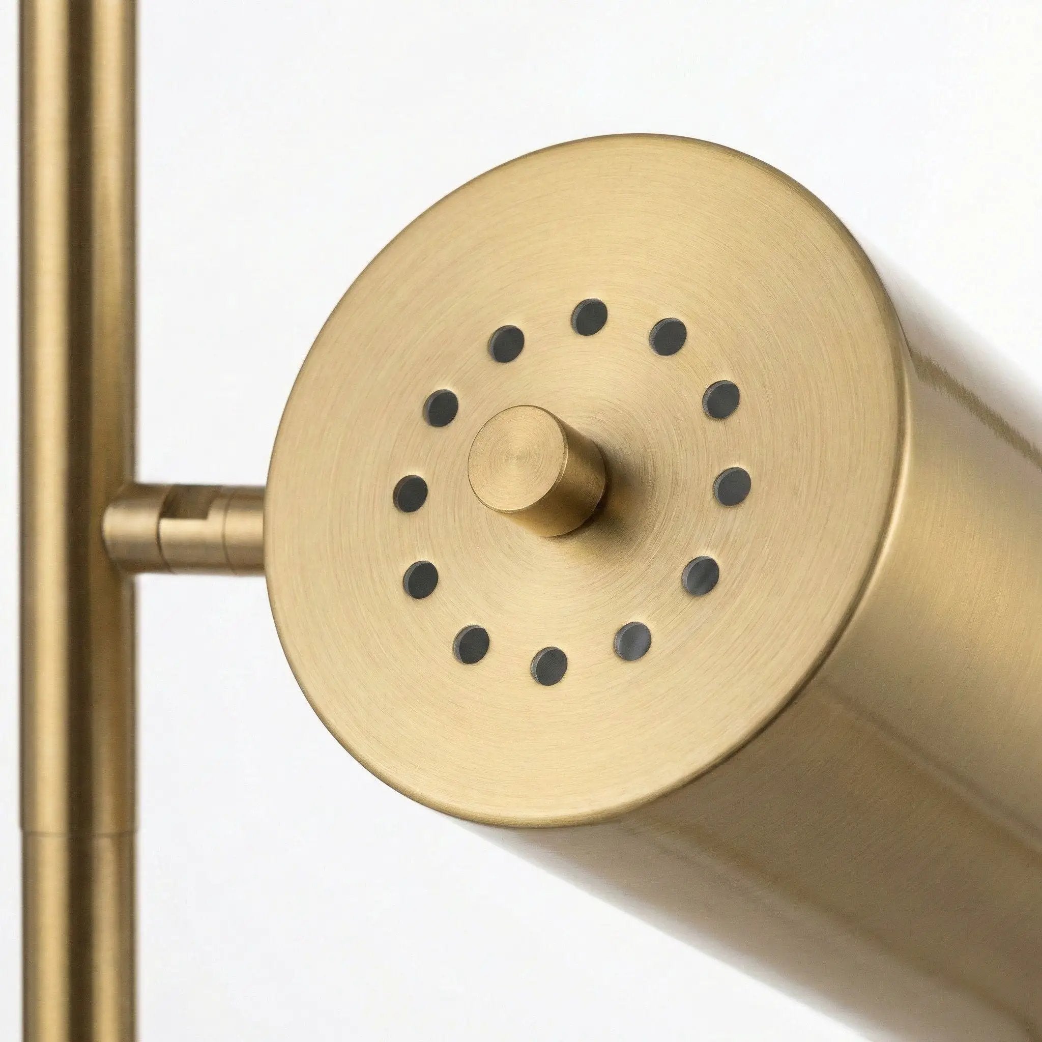 Harmony - Floor Lamp With Rotary Switch Triple Spots Block Base - Gold by Unique Piece Furniture