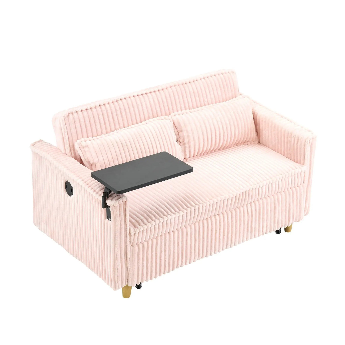 Pull Out Sofa With Movable Tabletop And USB Ports by HouseOfZazla