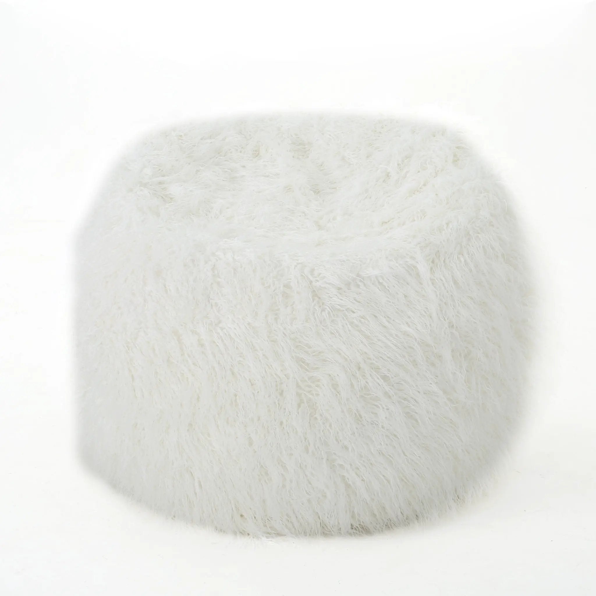 Mahin - Rounded 5 Foot Bean Bag Cozy Modern Design - White by Unique Piece Furniture