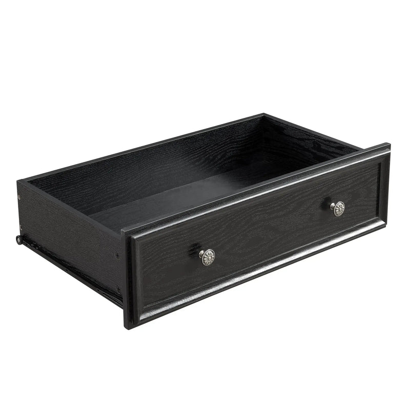 Modern 5-Drawer Black Dresser for Living Room Storage by HouseOfZazla