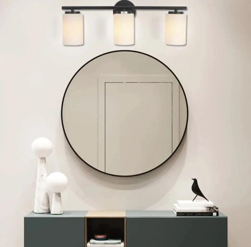 PUUPA 3 Light Bathroom Vanity Light, Modern Interior Black Farmhouse Industrial by Selzalot