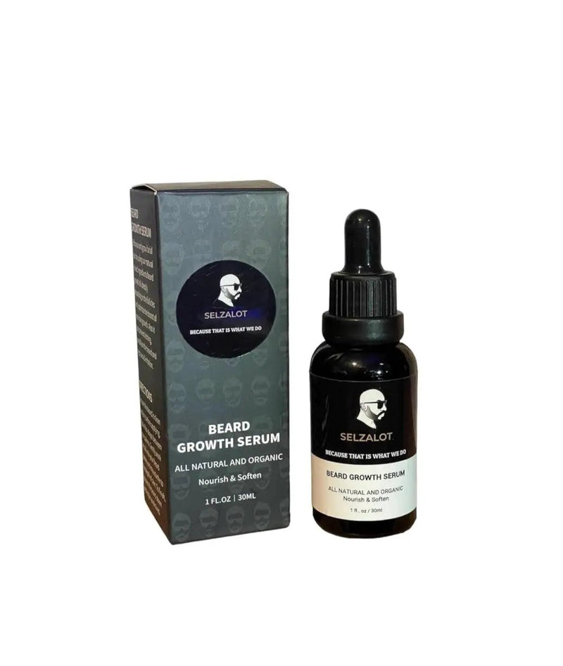 Beard Growth Oil Serum for Men All Natural and Organic Bread Grooming Oil For Men Unscented Facial Hair Serum For Beard Gifts Ideas For Him Self Care Products – 30ml by Selzalot