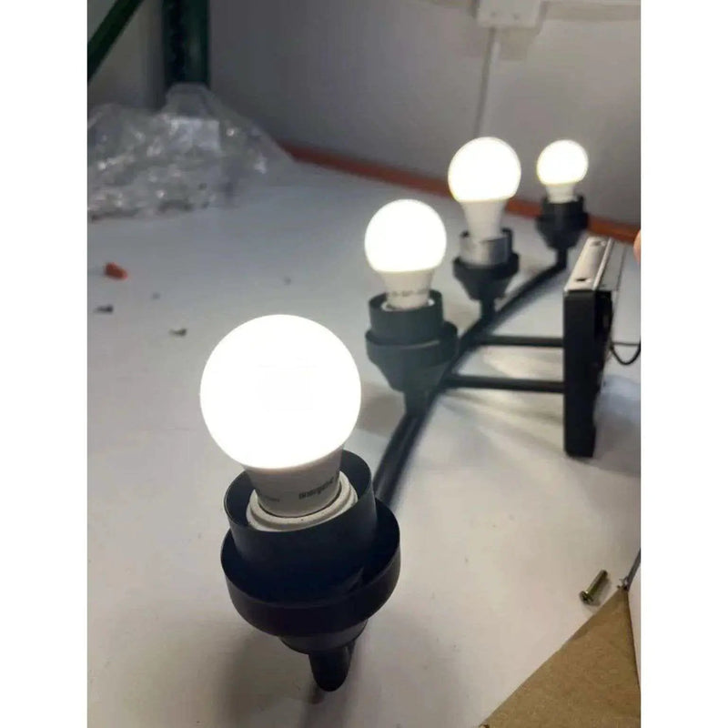 Style Selections 26.75-in 4-Light Black Transitional Vanity Light by Selzalot