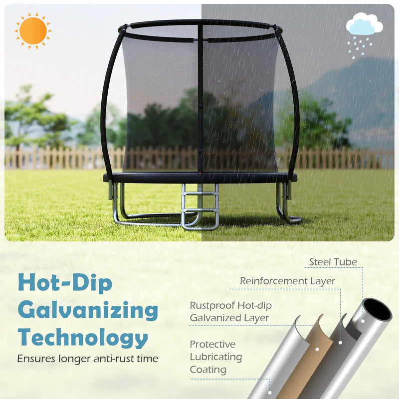 8FT Outdoor Heavy-Duty Recreational Trampoline by DirectDeals