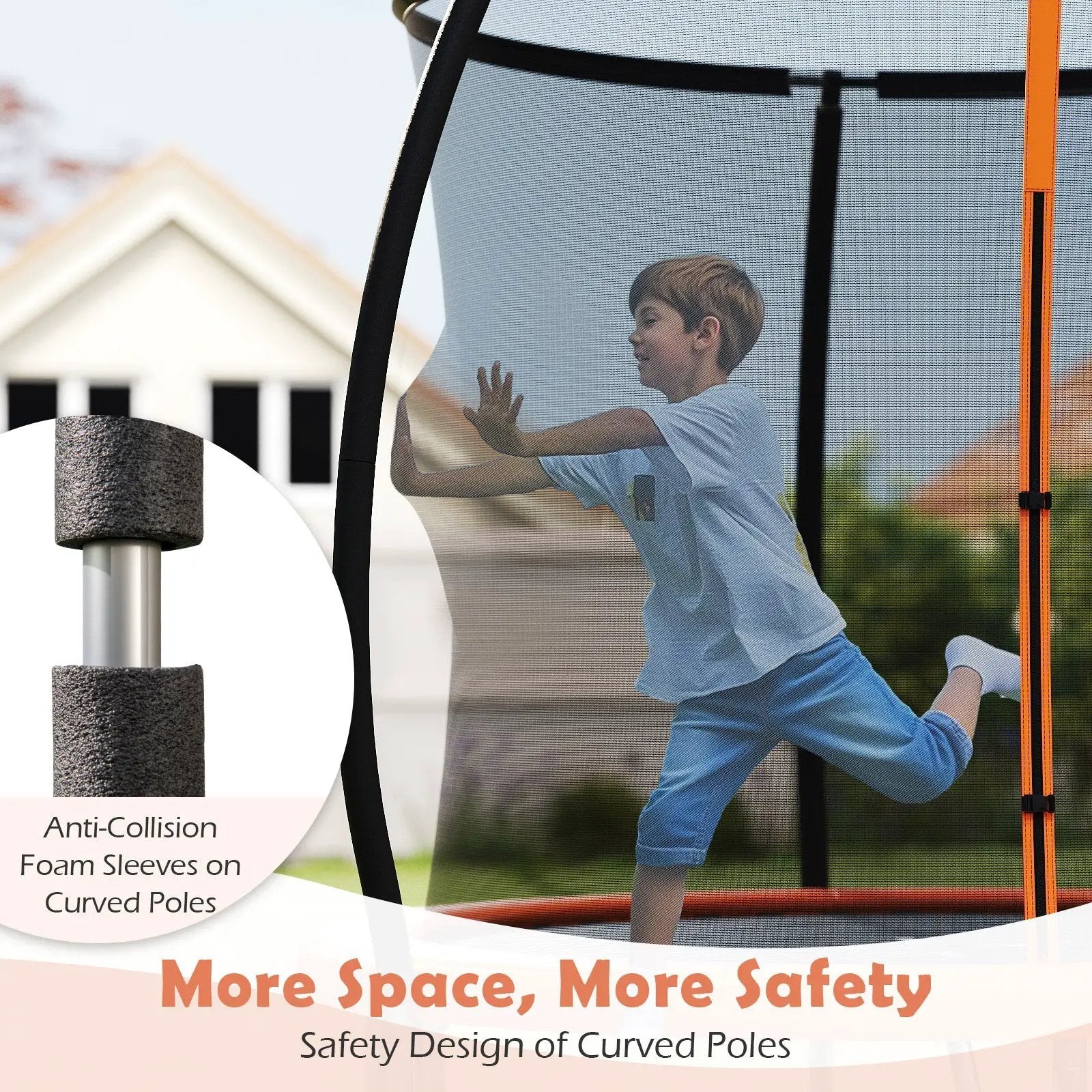 8FT Outdoor Heavy-Duty Recreational Trampoline by DirectDeals