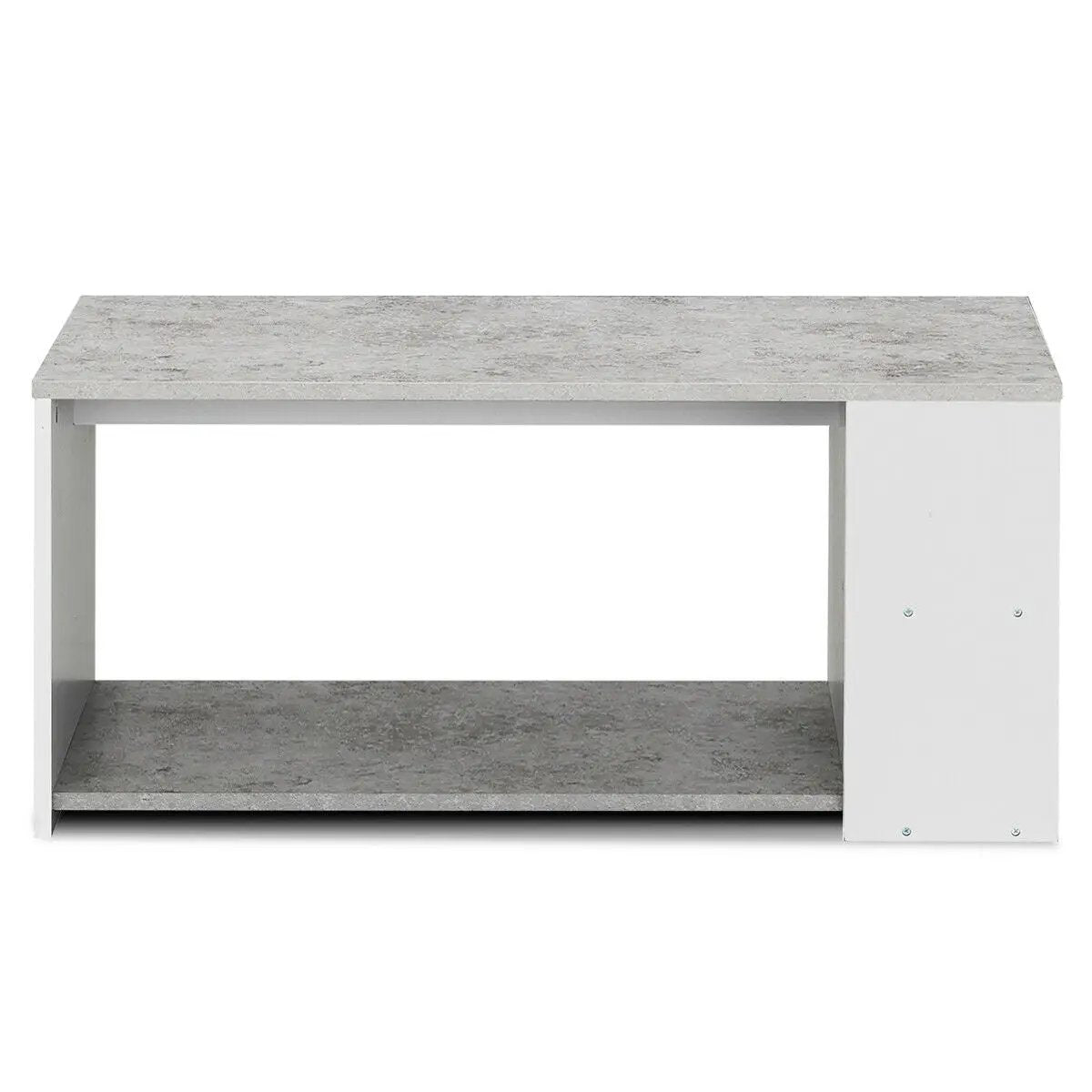 Coffee Table Sofa Side Table with Storage Shelves, photo 22 of 24