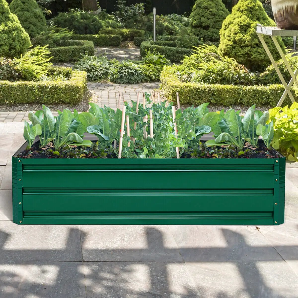 Raised Garden Bed 40x32 Inch Steel Planter Box by DirectDeals