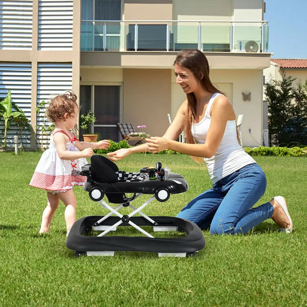 2-in-1 Foldable Baby Walker with Music Player and Lights, photo 4 of 16