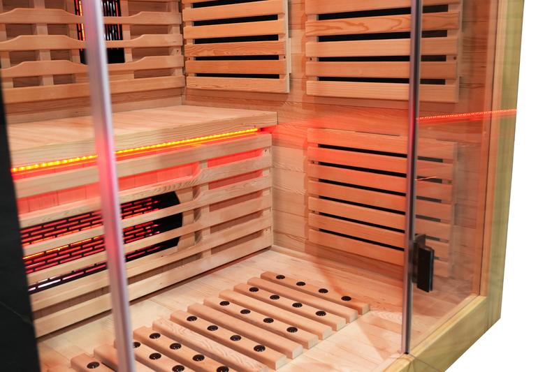 Blisspod I Venetian RED I All-In-One - Full Spectrum + Red Light Therapy I Indoor Premium Sauna I 3 Person, photo 13 of 21