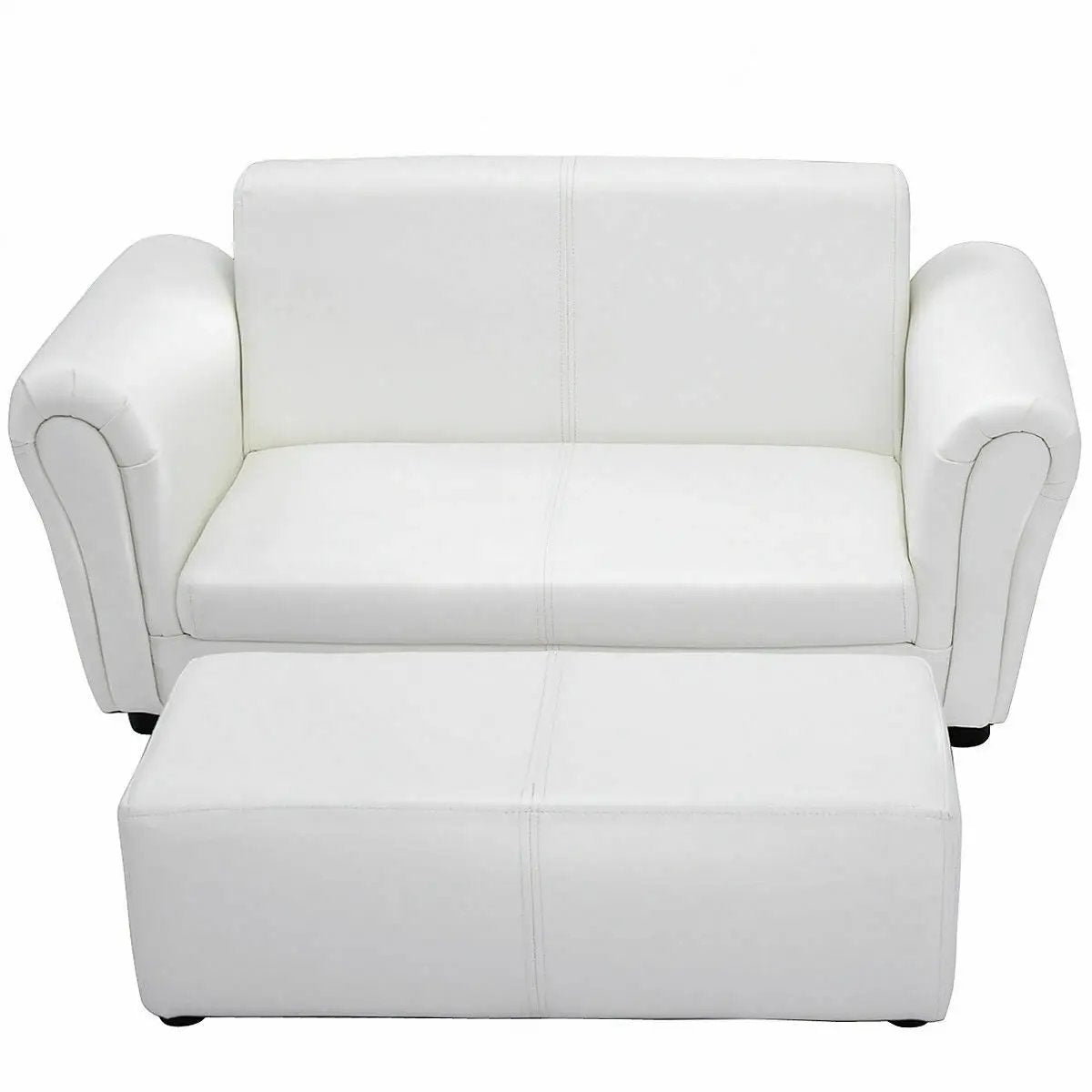 Soft Kids Double Sofa with Ottoman by DirectDeals