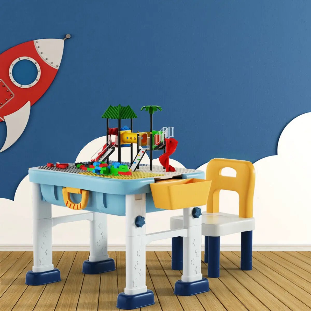 6-in-1 Kids Activity Table Set with Chair by DirectDeals