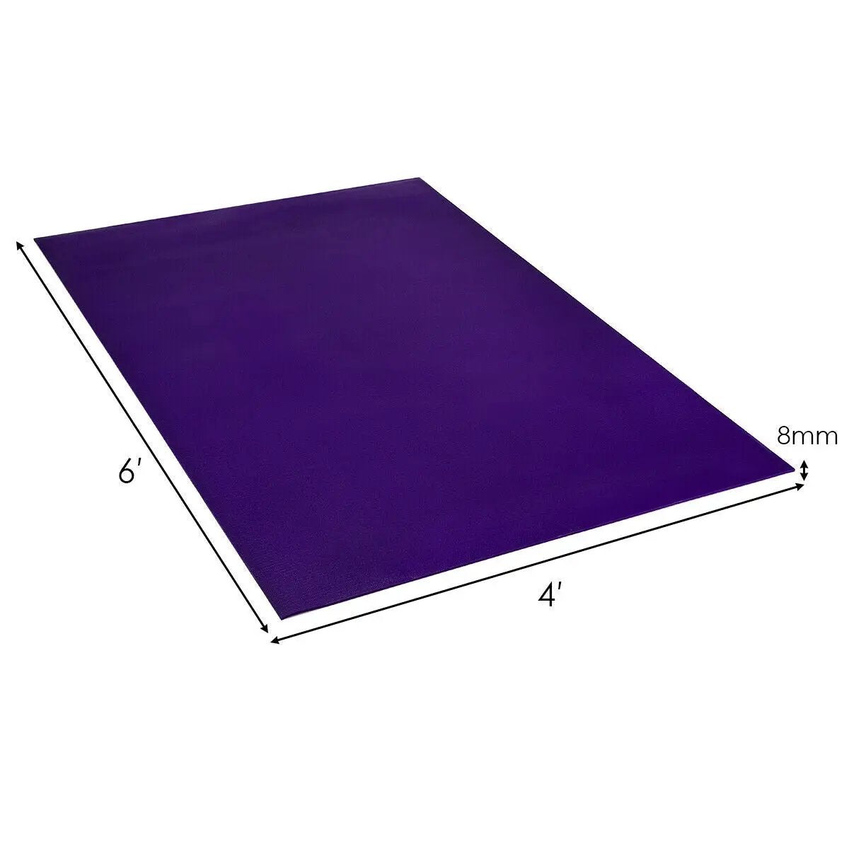 Large Yoga Mat 6' x 4' x 8 mm Thick Workout Mats, photo 10 of 17