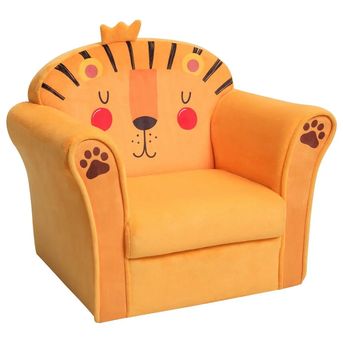 Kids Armrest Lion Upholstered Sofa by DirectDeals