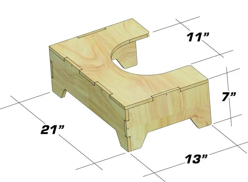 JOHN- Toilet Stool by Bush Acres