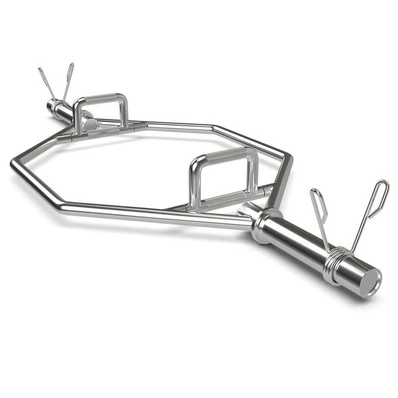 56 Inch Olympic Hexagon Deadlift Trap Bar with Folding Grips Powerlifting by DirectDeals