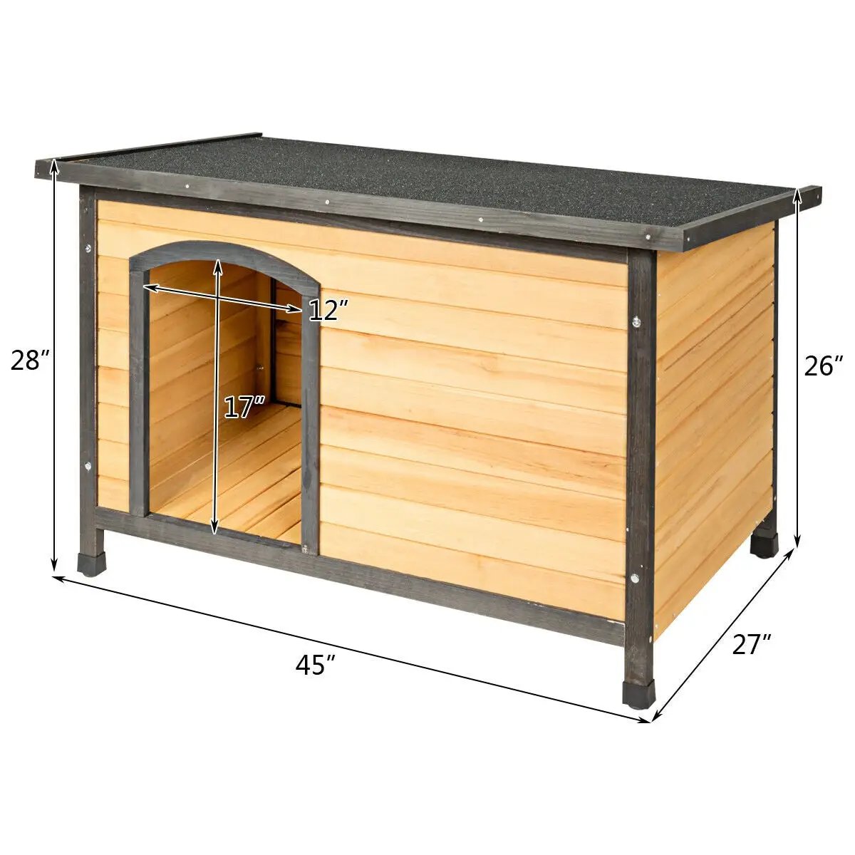 Wood Extreme Weather Resistant Pet Log Cabin, photo 10 of 16