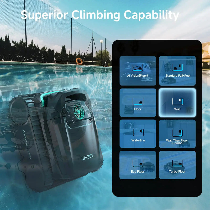 WYBOT M2 Vision Tech High-End Cordless Robotic Pool Cleaner by WYBOT