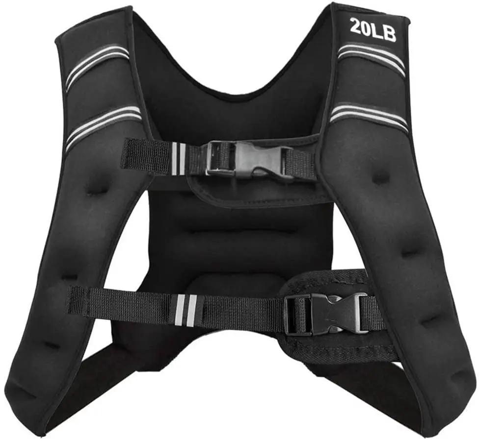 Training Weight Vest Workout Equipment with Adjustable Buckles and Mesh Bag by DirectDeals