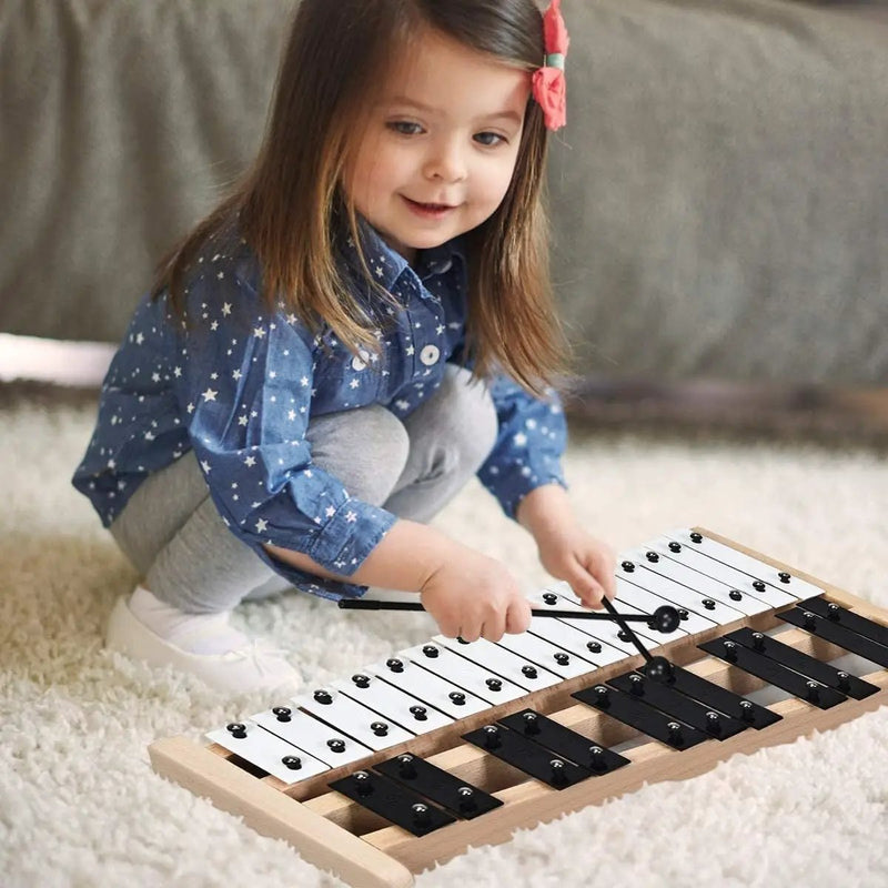 27 Note Glockenspiel Xylophone with 2 Rubber Mallets by DirectDeals