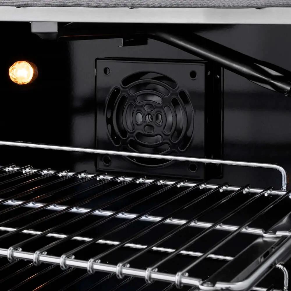 ZLINE 36"Gas Range, Convection Oven Black Matte, Champagne Bronze, SGRZ-BLM-36-CB by Farmhouse Kitchen and Bath