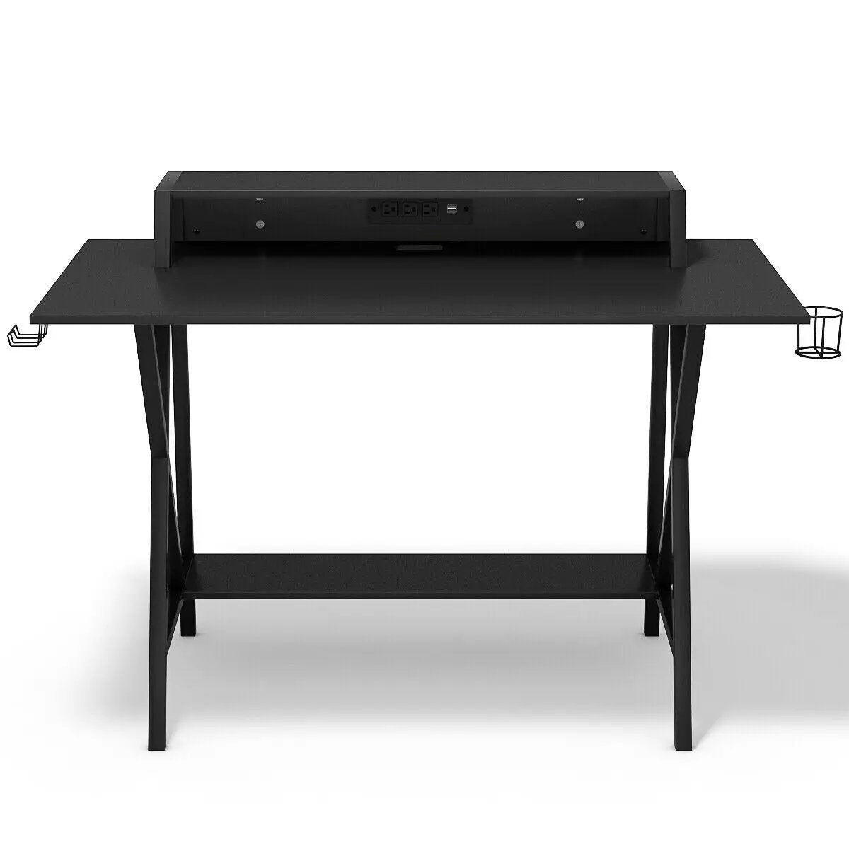 All-in-One Professional Gaming Desk with Cup and Headphone Holder by DirectDeals