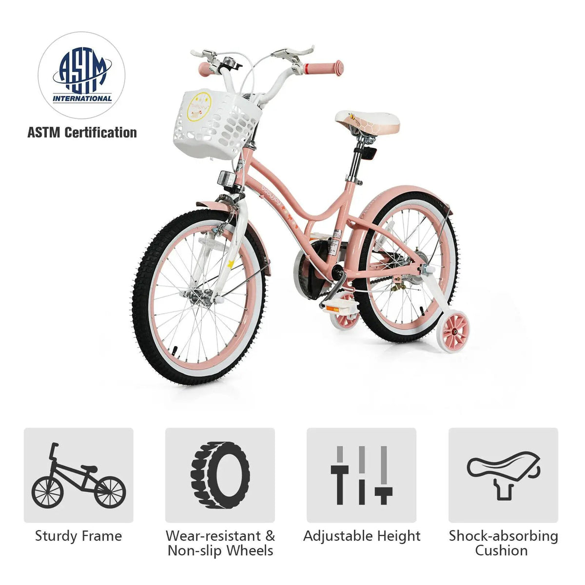 18 Inch Kids Adjustable Bike, photo 7 of 9