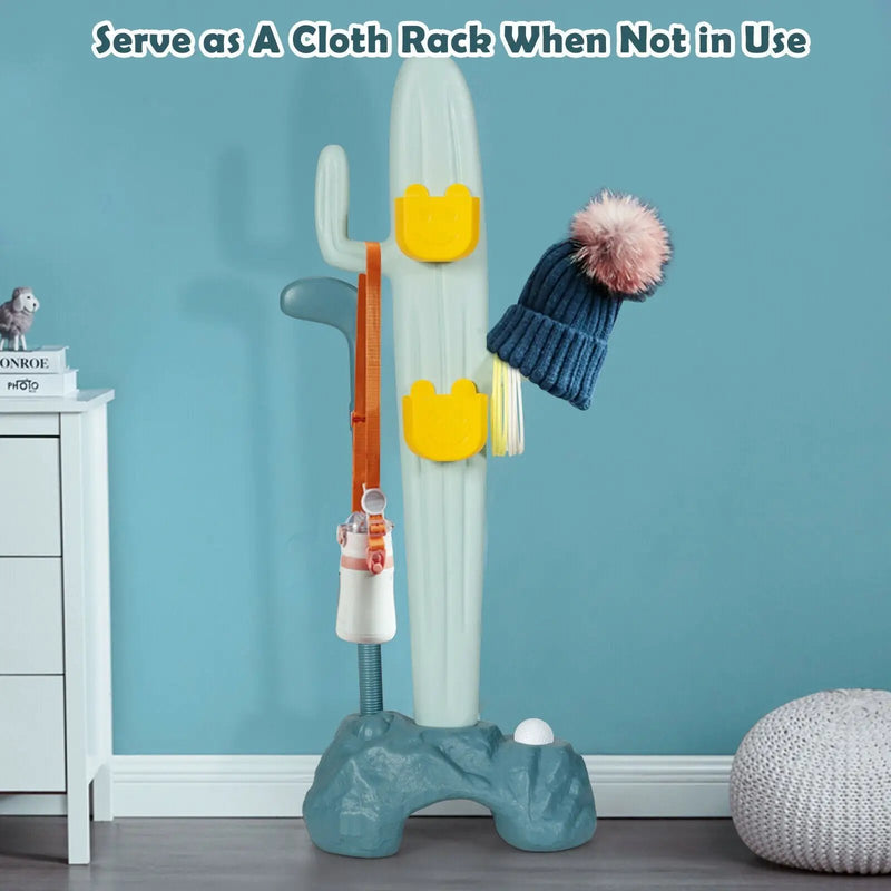 3-in-1 Cactus Toy Stand Sports Activity Center with Golf and Ring-Toss by DirectDeals