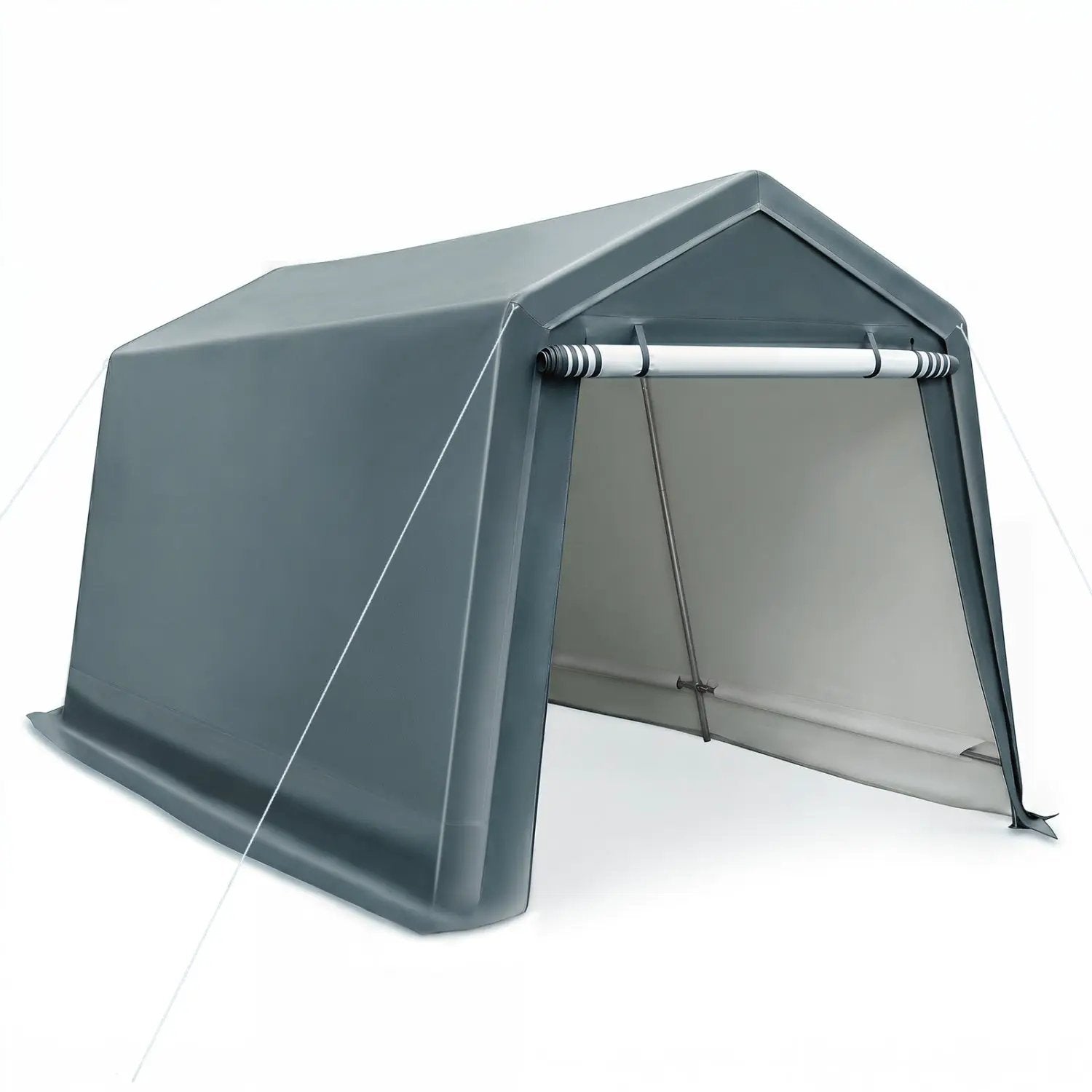 Outdoor Storage Shed 8.3 x 14 Ft with Roll-Up Zipper Door by DirectDeals