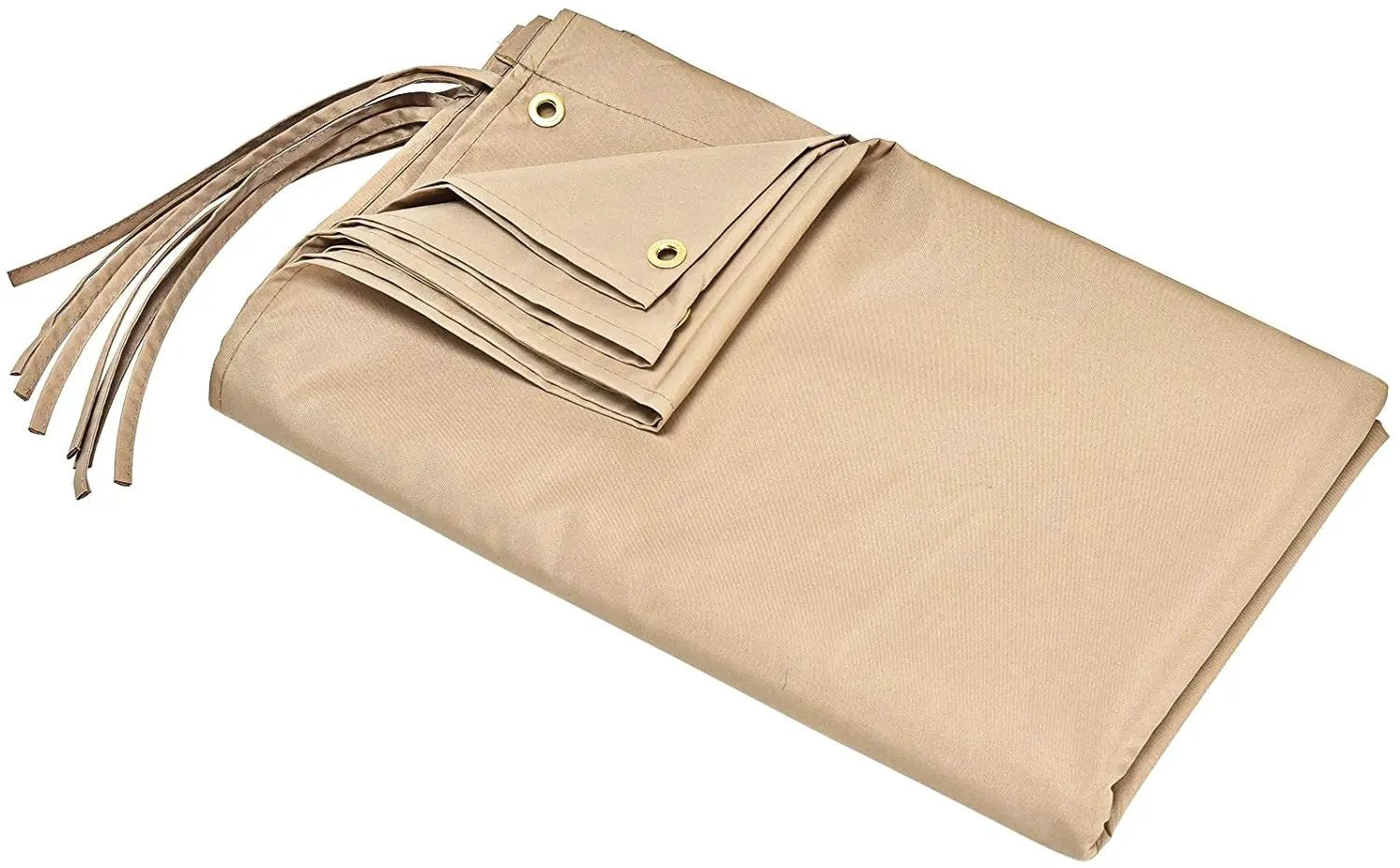 Outdoor Canopy Shade Cover with Copper Grommets & 4 Straps by DirectDeals