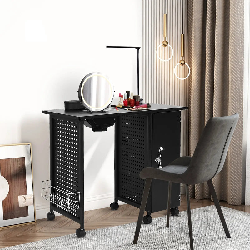 Deluxe Salon Steel Frame Manicure Table by DirectDeals