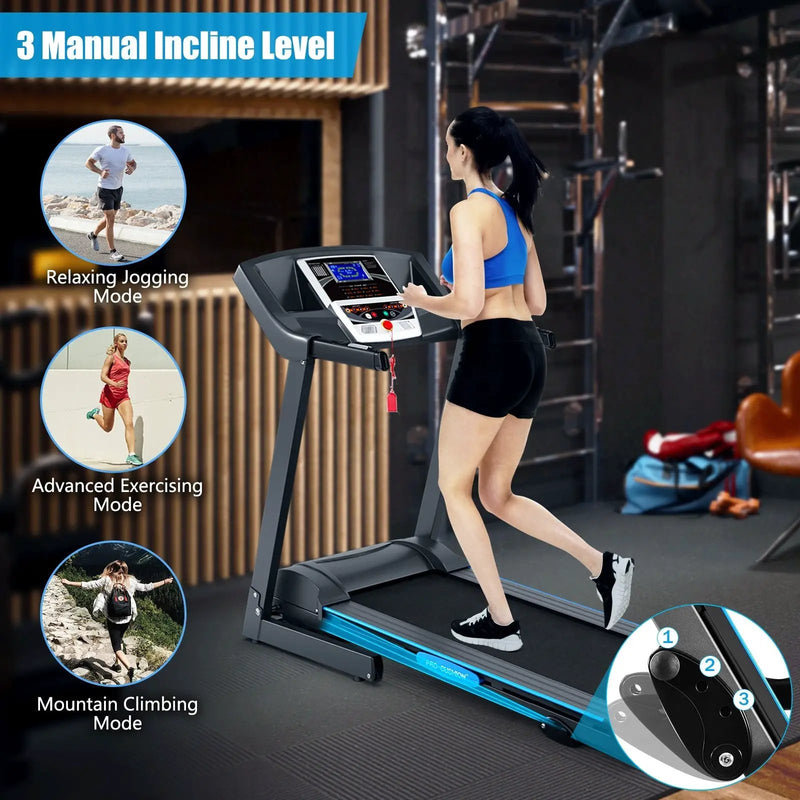 2.25 HP Folding Electric Motorized Power Treadmill Machine with LCD Display by DirectDeals