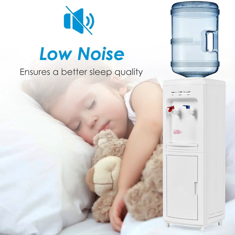 5 Gallons Hot and Cold Water Cooler Dispenser with Child Safety Lock by DirectDeals