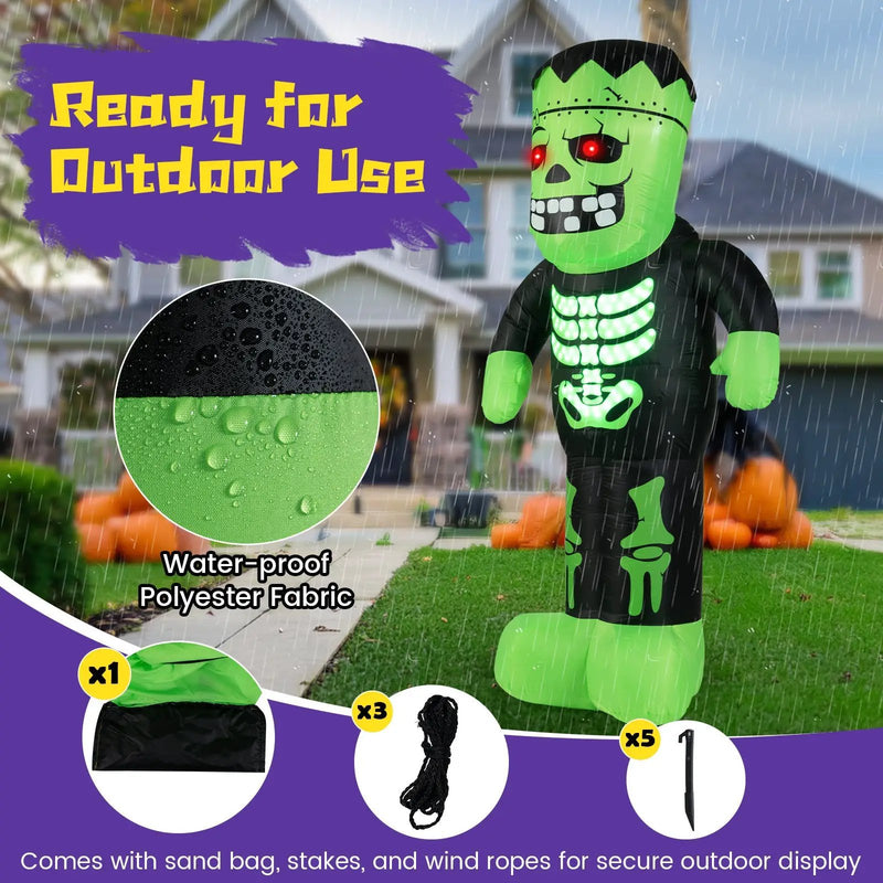 8.4 Feet Tall Halloween Inflatable Decoration Blow up Frankenstein Decoration by DirectDeals