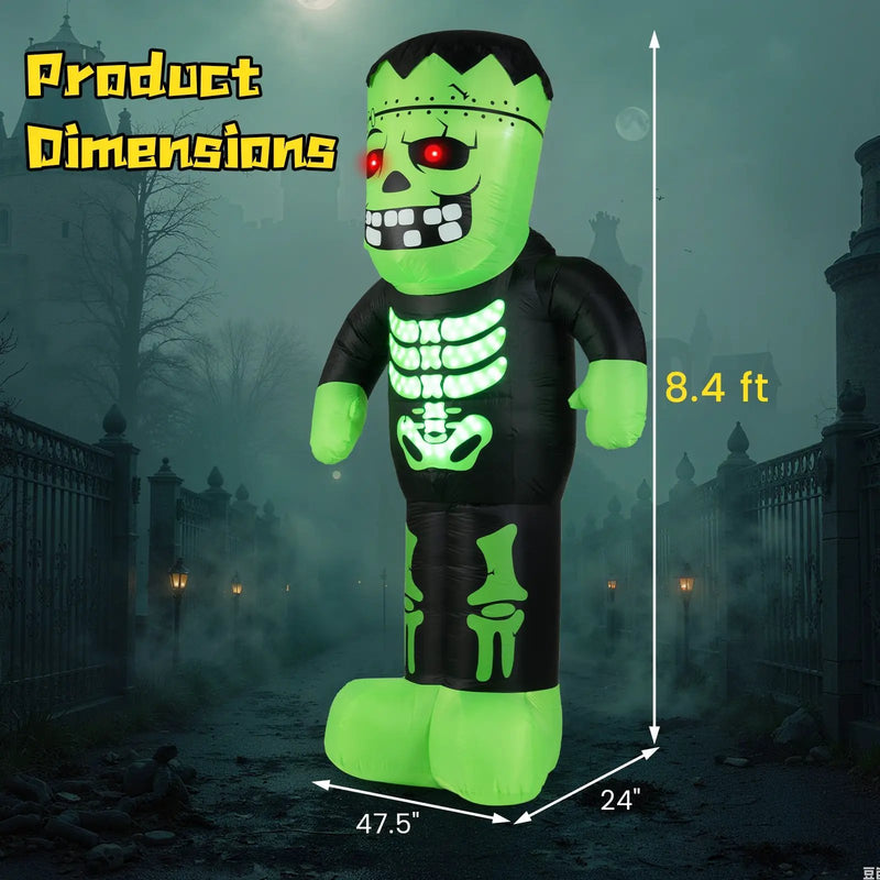 8.4 Feet Tall Halloween Inflatable Decoration Blow up Frankenstein Decoration by DirectDeals