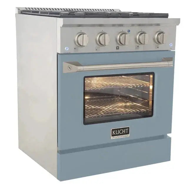 Kucht 30” Pro-Style Kitchen Dual Fuel Range - KDF302-LB by Farmhouse Kitchen and Bath