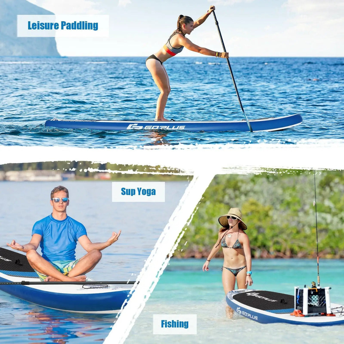11-Feet Inflatable Paddle Board with Carry Bag, photo 13 of 16