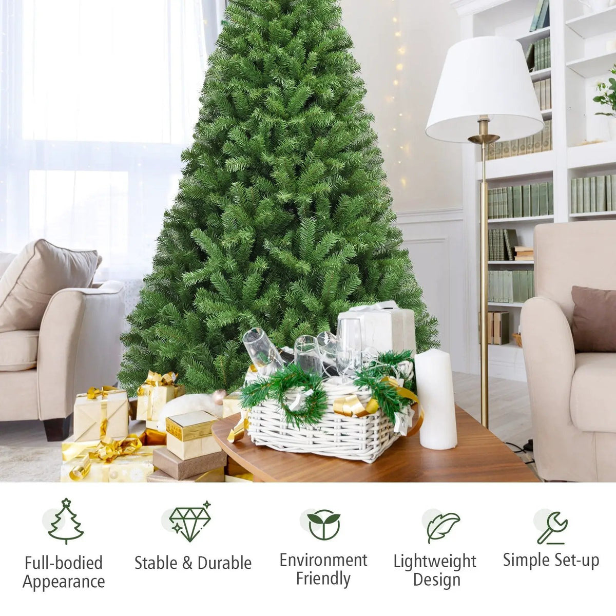 PVC Artificial Christmas Tree Premium Hinged, photo 21 of 24